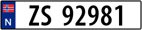 Truck License Plate